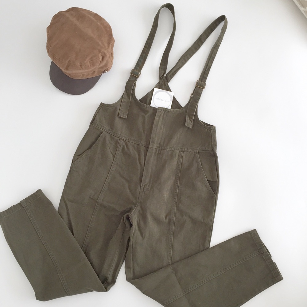 NWT Olive green Overalls - Picture 2 of 6